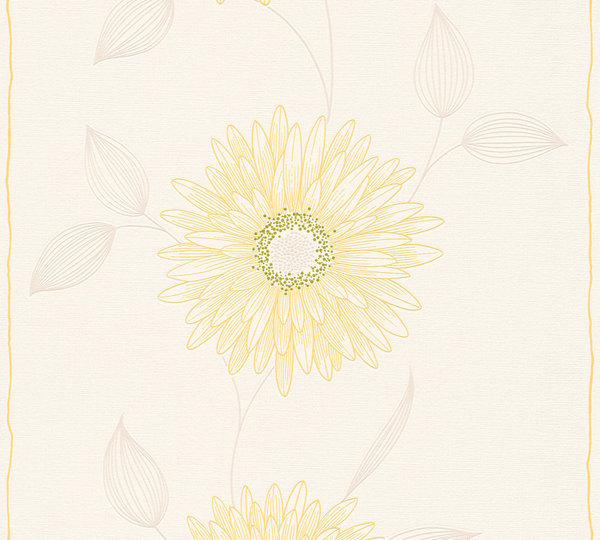 A.S. Création Vliestapete Viora Beige Braun Weiß Floral Blumen 133816