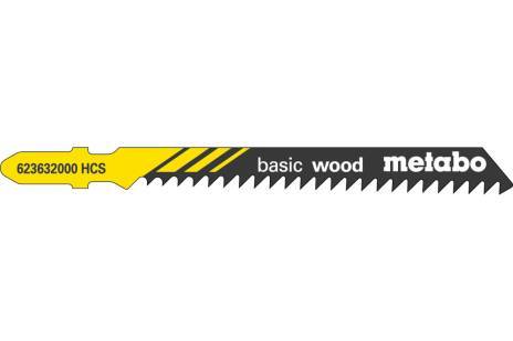Metabo 5 Stichsägeblätter "Basic Wood" 74/3,0 mm: Zuverlässiges Sägeblatt Set für Holz