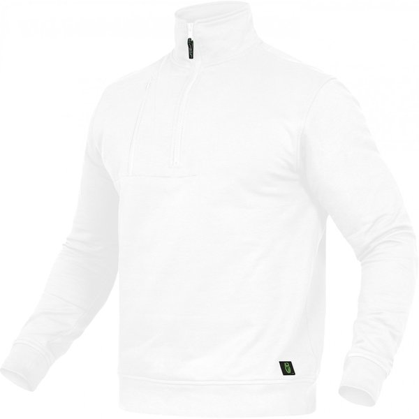ZipSweat-Shirt weiß, Gr.M 60% BW/40% Polyester,290 g